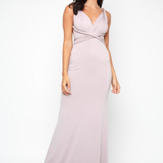 TFNC Multi Way Grey Maxi Dress